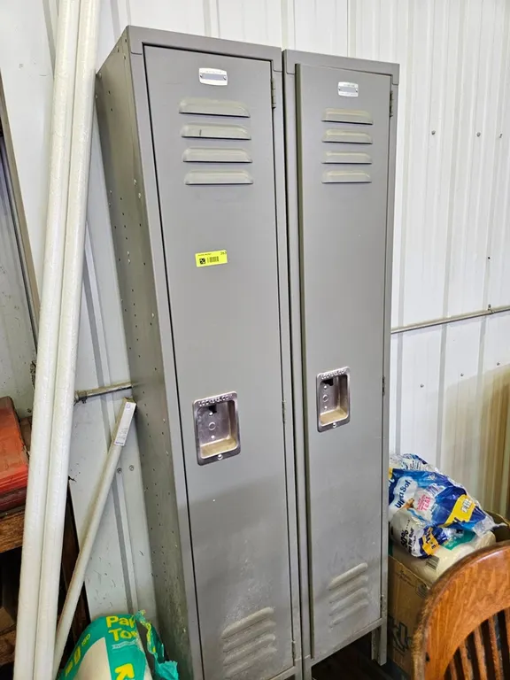 2 Metal Lockers, 24"x12"x66"