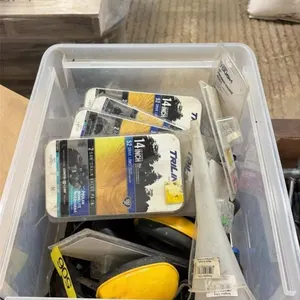 Assorted shop tools, new chainsaw blades