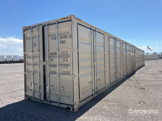 2026 40 ft High Cube Multi-Door Storage Container