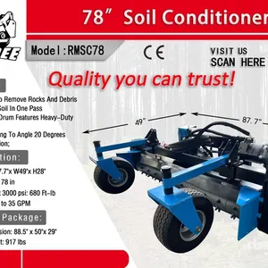 2026 Raytree RMSC78 Soil Conditioner Skid Steer Power Rake (Unused)