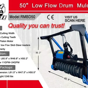 2026 Raytree RMBD50 Drum Skid Steer Mulcher (Unused)