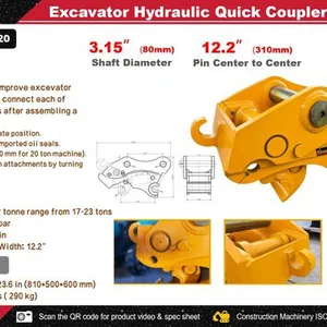 2026 STARVOX SV-EC320 Excavator Hydraulic Quick Coupler - Fits Cat 320 (Unused)