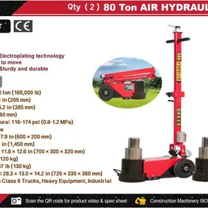 Quantity of (2) 2026 STARVOX JB80T 80 ton Pneumatic/Hydraulic Floor Jack (Unused)