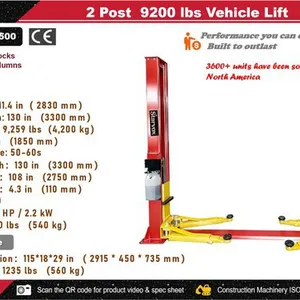 2026 STARVOX LST-SZ4500 2 Post 9200 lb Vehicle Lift (Unused)