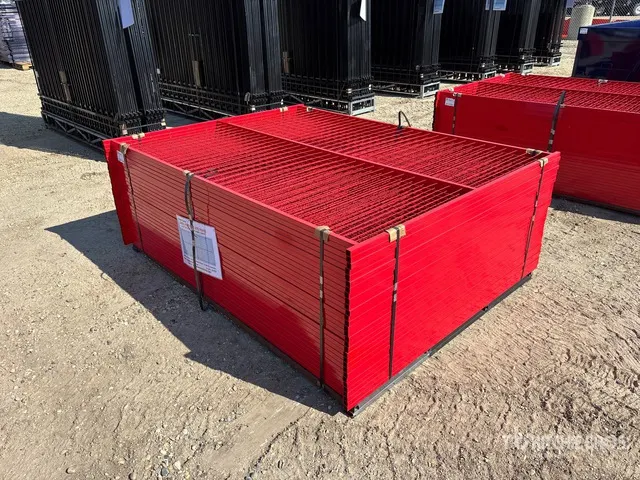 Quantity of (30) Canex 8 ft x 6 ft Powder Coated Temporary Site Fence (Unused)