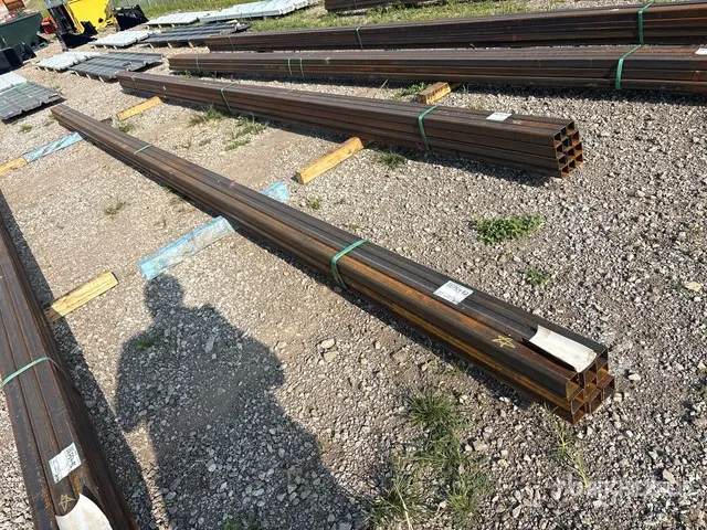 Quantity of (9) 2025 Kit Containers Steel 24' X 2" X 2" Pipe