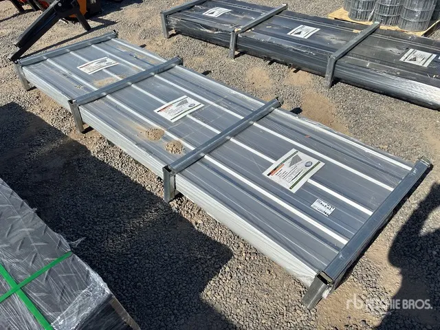 Quantity of (150) 2026 STARVOX S3048Y 3 ft x 10 ft Corrugated Steel Panels (Silver) (Unused)