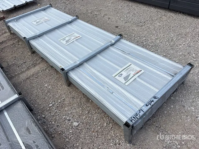 Quantity of (150) 2026 STARVOX S3048Y 3 ft x 10 ft Corrugated Steel Panels (Silver) (Unused)