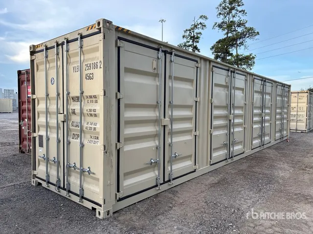 2026 40 ft High Cube Multi-Door Storage Container