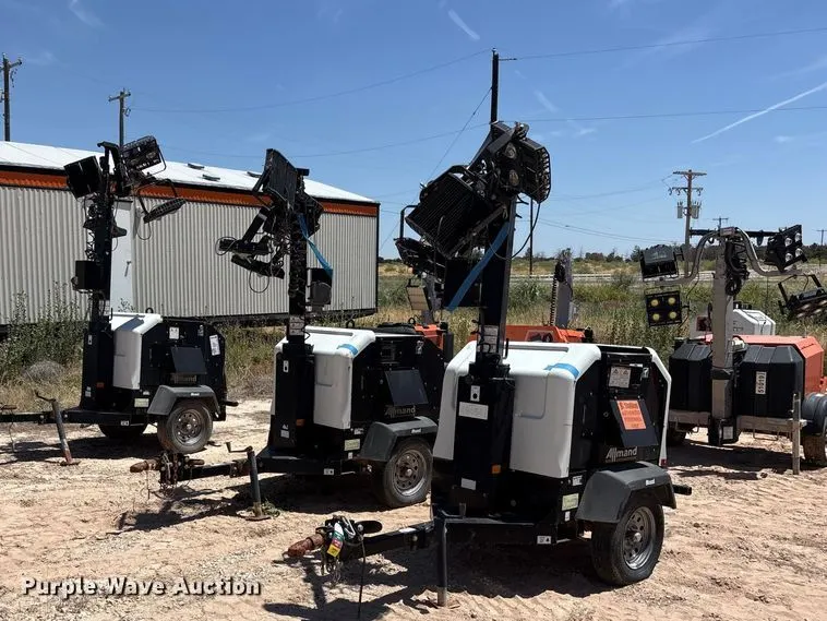 (3) Allmand NIGHT-LITE V-SERIES NLV light plants