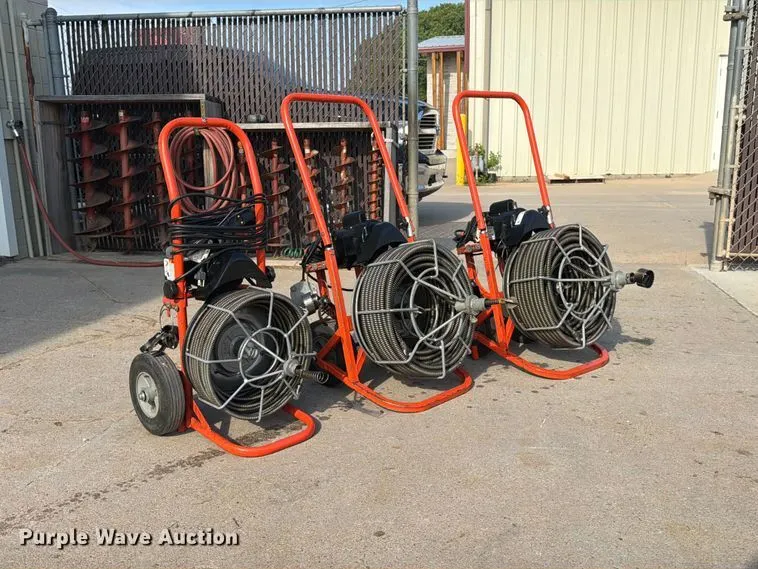 (3) Easy Rooter power drain cleaners