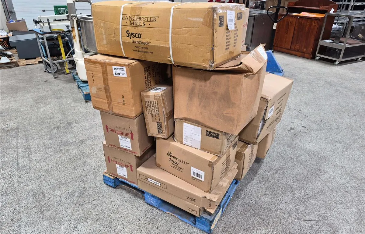 Pallet of Assorted Hotel & Hospitality Supplies
UNRESERVED