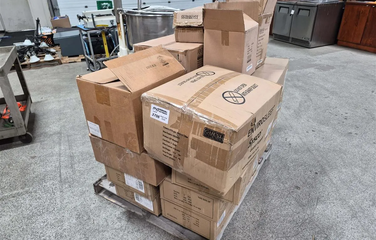 Pallet of Assorted Hotel & Hospitality Supplies
UNRESERVED