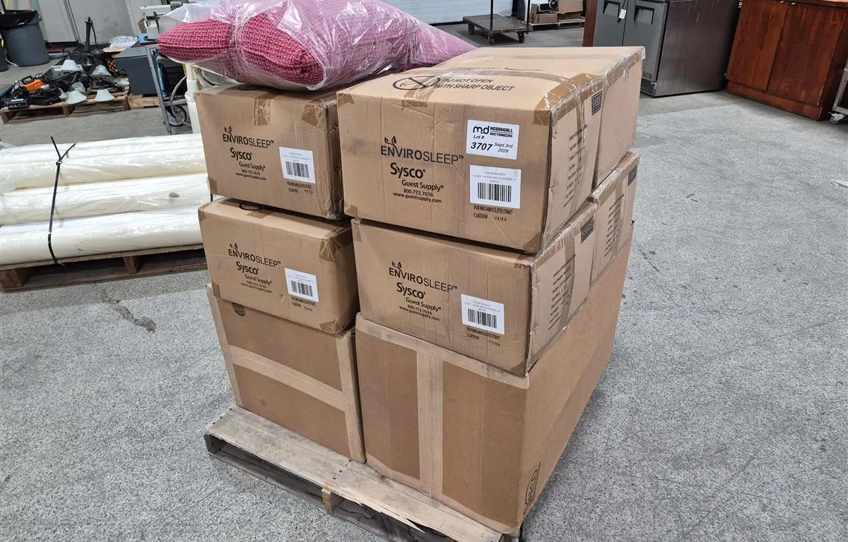Pallet of Assorted Hotel & Hospitality Supplies
UNRESERVED