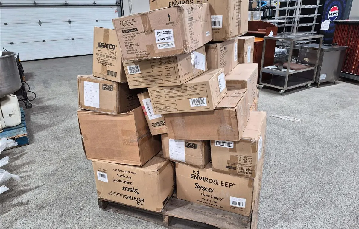 Pallet of Assorted Hotel & Hospitality Supplies
UNRESERVED