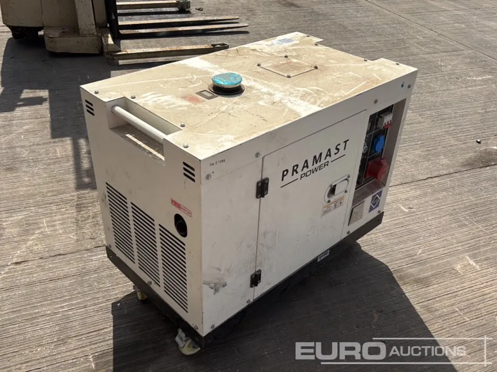 2024 Pramast 11kVA Diesel Generator, 1 Cylinder Engine