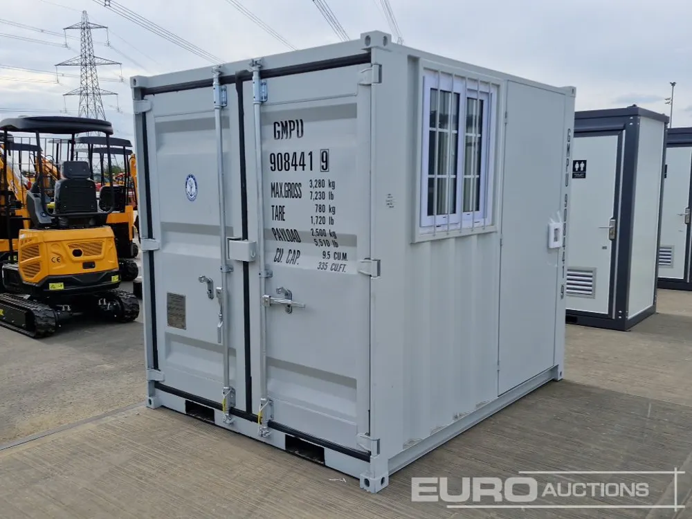 2026 8' x 6' Container, Side Door, End Door, Window (Cannot Be Reconsigned)