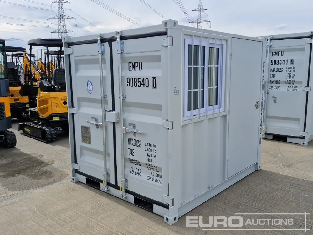 2026 7' x 6' Container, Side Door, End Door, Window (Cannot Be Reconsigned)