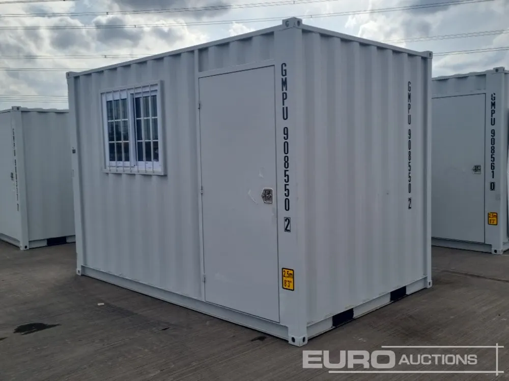 2026 12' x 7' Container, Side Door, End Door, Window (Cannot Be Reconsigned)