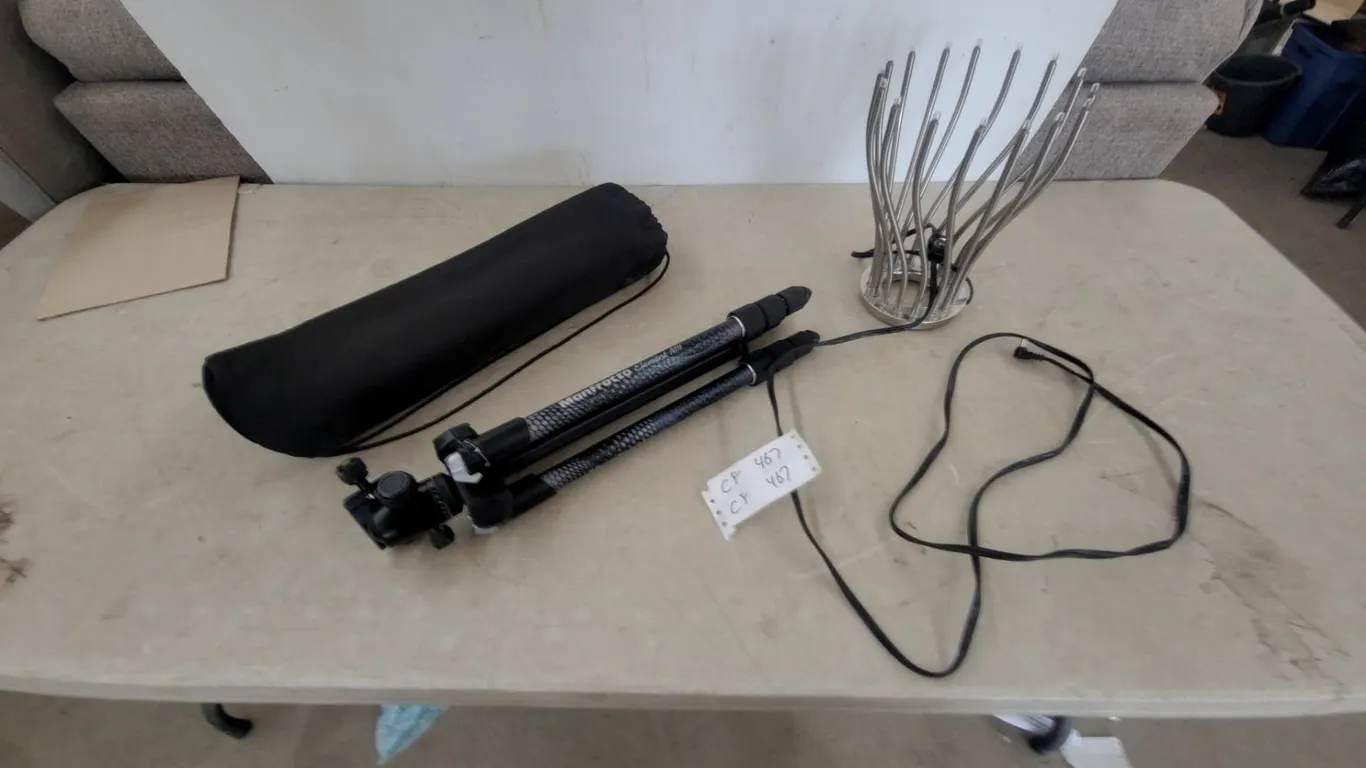 Manfrotto Stileto All Tripod, Black Carry Bag, and Multi-Arm LED Lamp