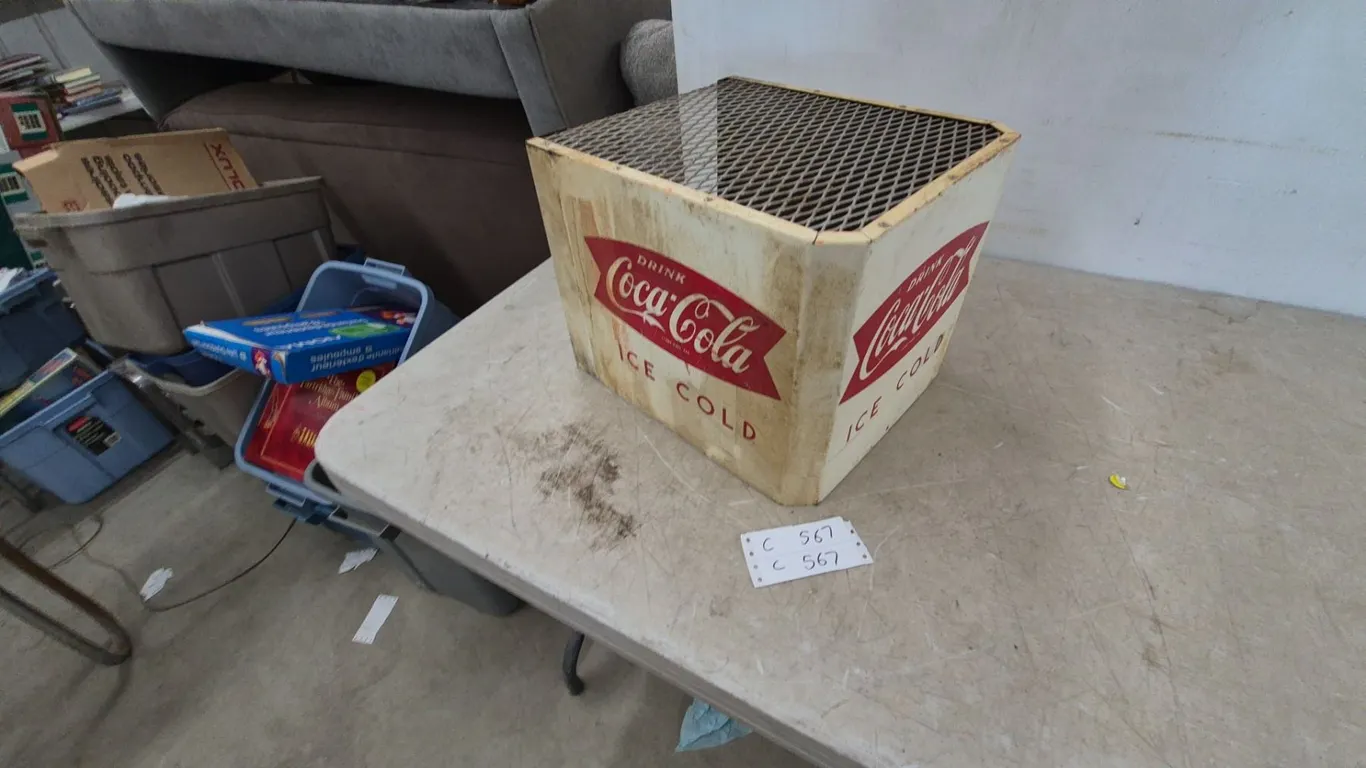 Vintage Coca-Cola “Drink Ice Cold” Fountain Dispenser Hood