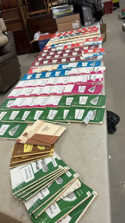 Large Collection of Vintage DeVry Technical Institute Electronics, Radio, and TV Lesson Books