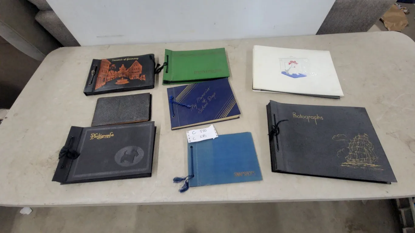 Collection of Vintage Photo Albums and Scrapbooks, including "Souvenir of Germany" and "My Memories