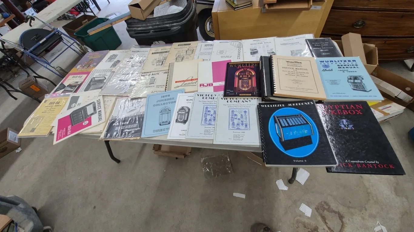 Jukebox Service and Parts Manuals: Wurlitzer, Rock-Ola, Seeburg, AMI, Janiel
