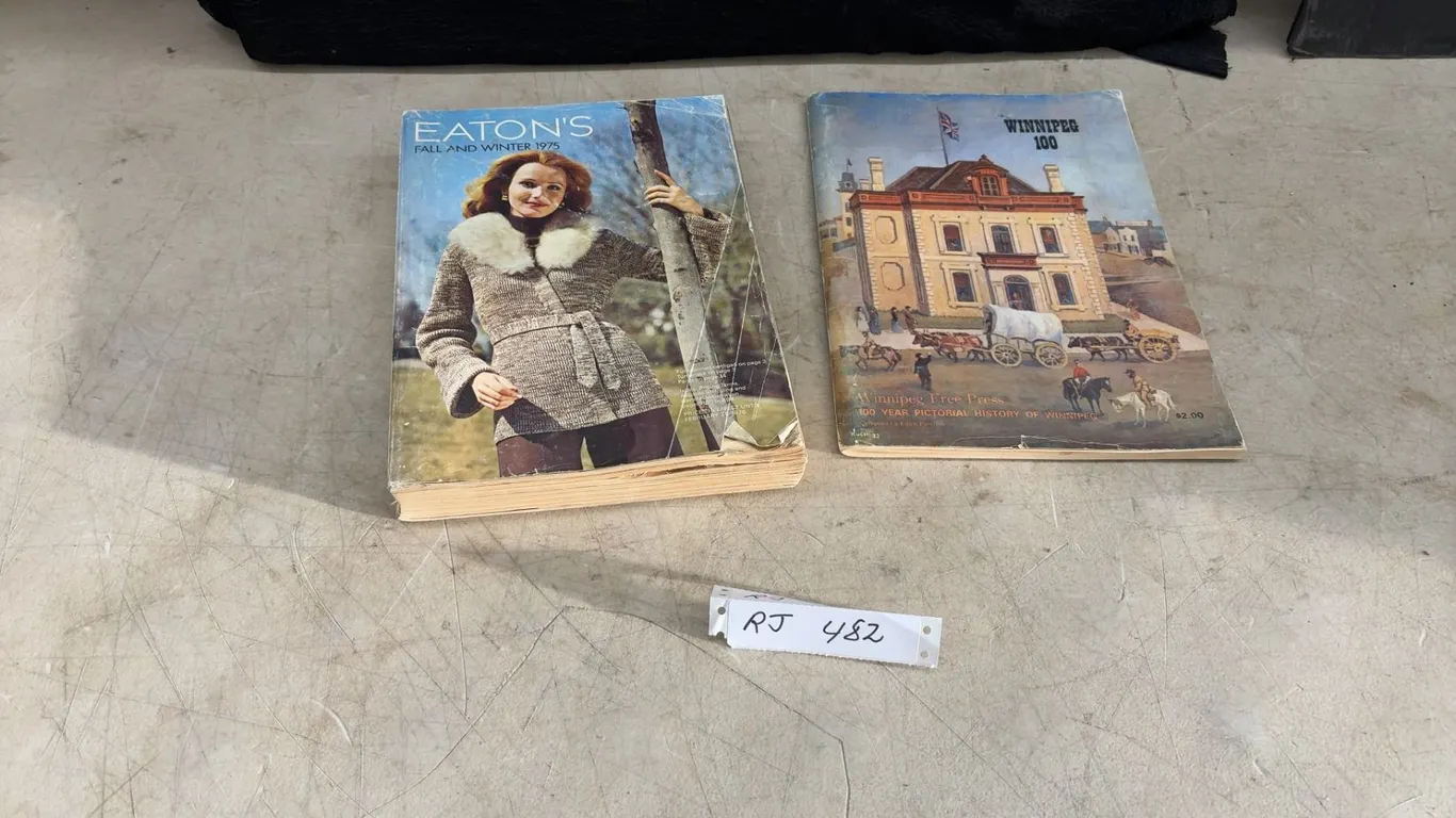 Eaton's Fall and Winter 1975 Catalogue and Winnipeg 100 Year Pictorial History 1973 Book