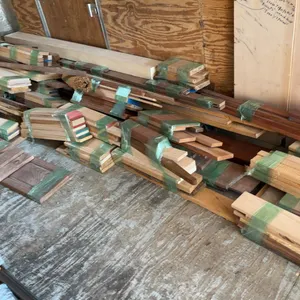 Assorted Hardwood Originally Used For Cabinetry; Walnut, Cherry, Birch, Red and White Oak and Maple