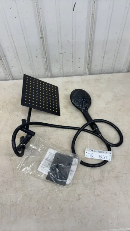 Tudoccy Square Shower Head with Extension, Oval Wand and Arm