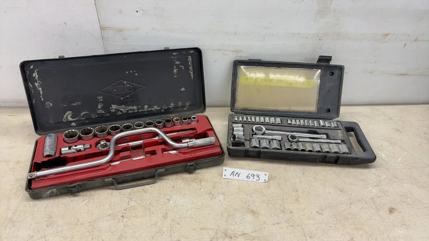 SK Tools 1/2” Drive and Craftsman 1/4” and 3/8” Drive Socket Sets with Ratchets
