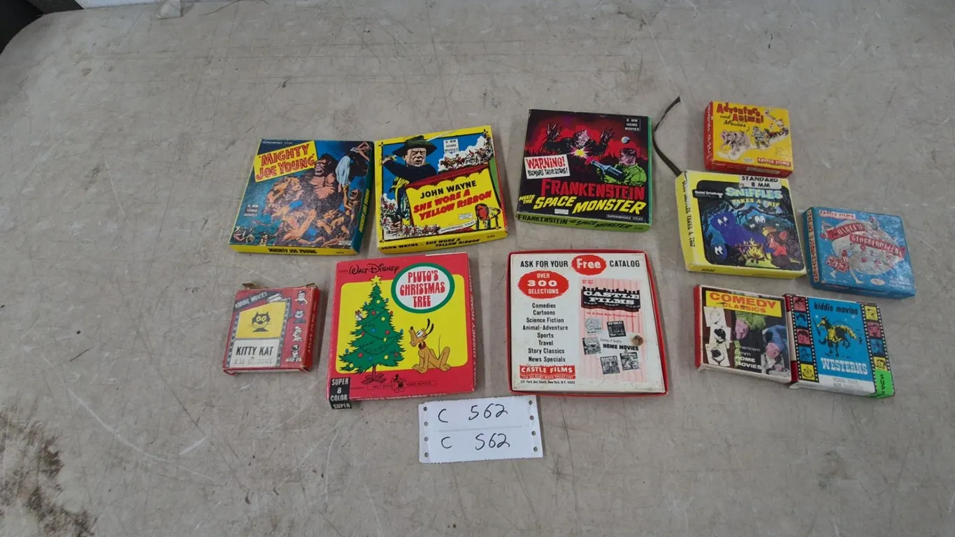 Vintage 8mm Home Movies: Mighty Joe Young, John Wayne, Frankenstein, Pluto's Christmas Tree