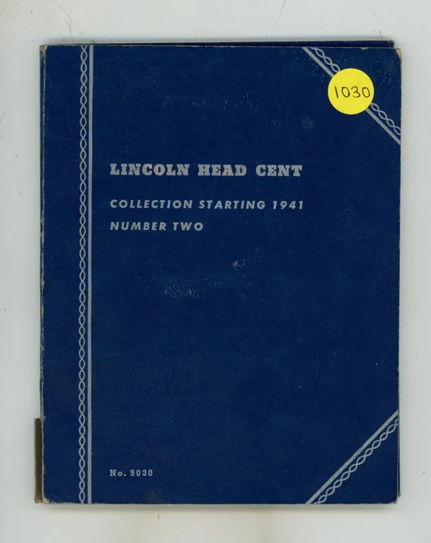 Lincoln Head Cent Collection 1941 – 1977D. Housed in a blue Whitman folder.