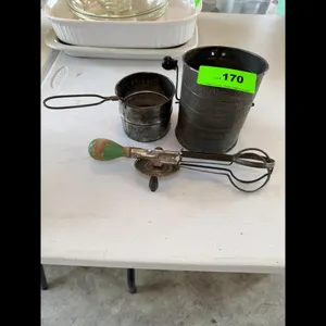 Bromwells Vintage Kitchen Lot Sifter Egg Beater