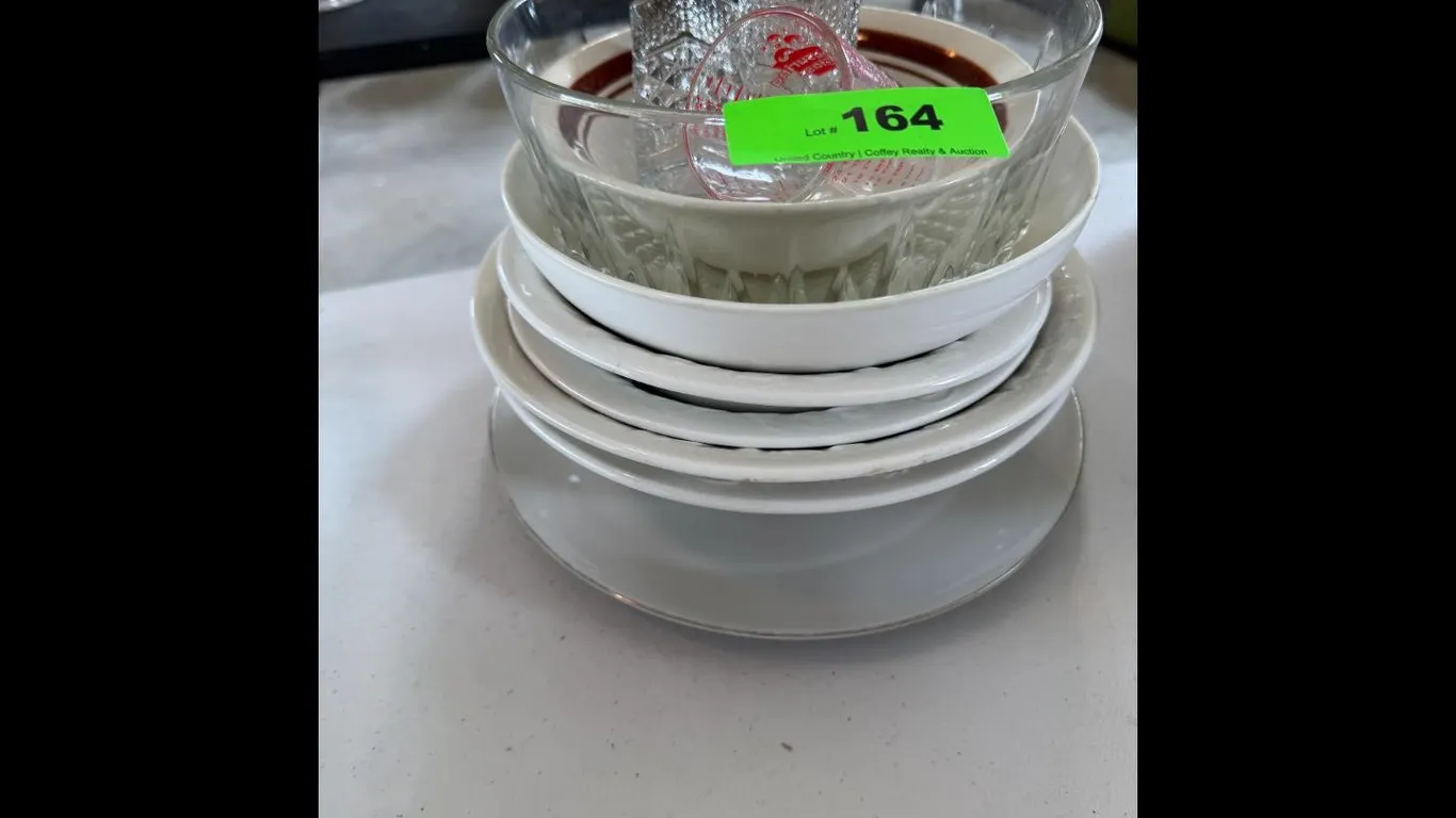 Glass Bowls Plates Shaker Measuring Cup Set