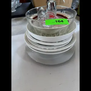 Glass Bowls Plates Shaker Measuring Cup Set