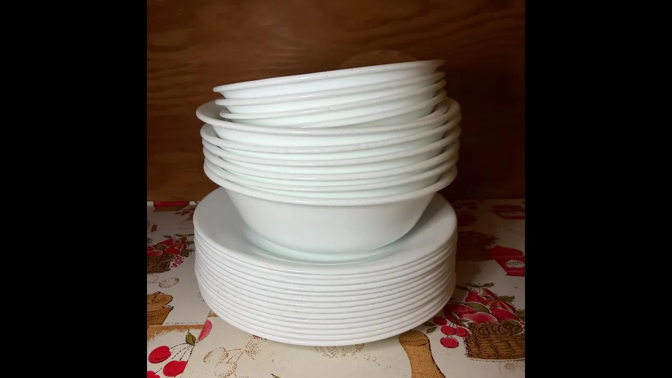 Corelle White Dinnerware Set