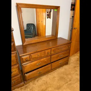 Lea Solid Wood Dresser with Mirror