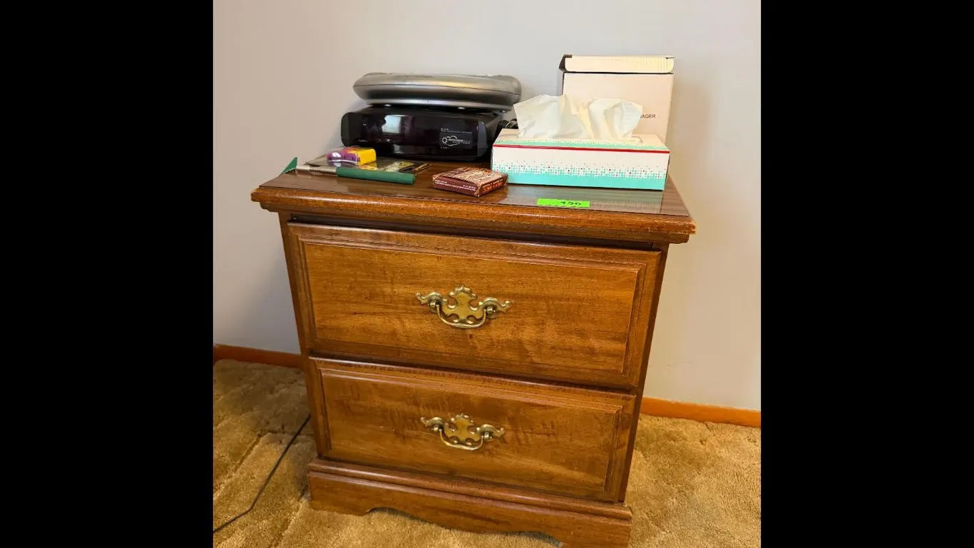 Brown Wooden Nightstand