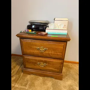 Brown Wooden Nightstand