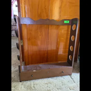 Brown Wood Gun Display Rack