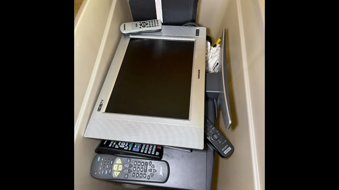 TV, DVD Player and VCR