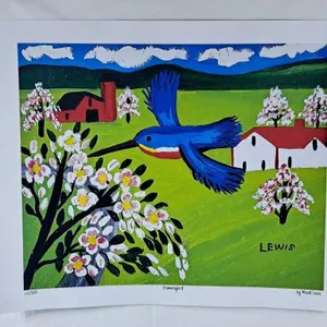 Maud Lewis "Hummingbird" Print - 24"x20"