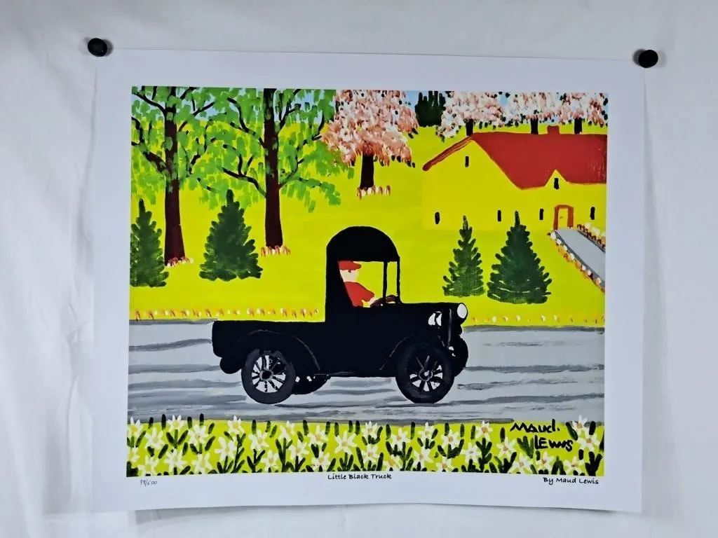 Maud Lewis "Little Black Truck" Print - 24"x20"