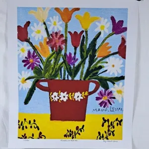 Maud Lewis "Flowers in a Red Pot" Print - 20"x24"
