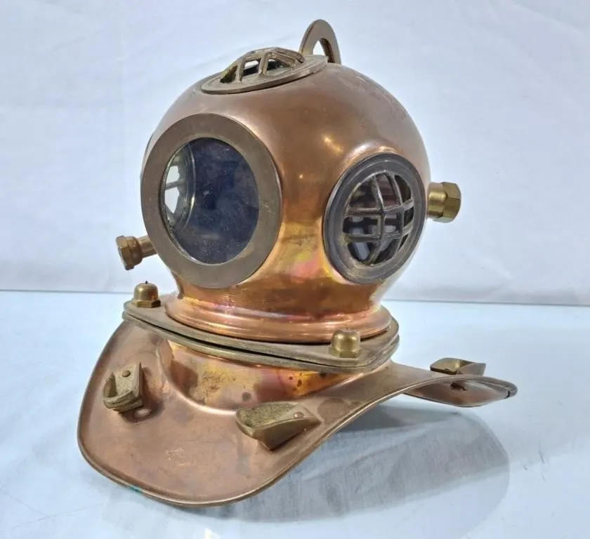 Brass & Copper Replica Diving Helmet