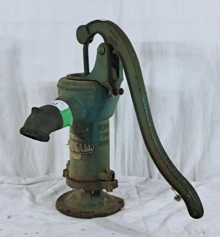 Mcdougall cast iron hand operated well pitcher