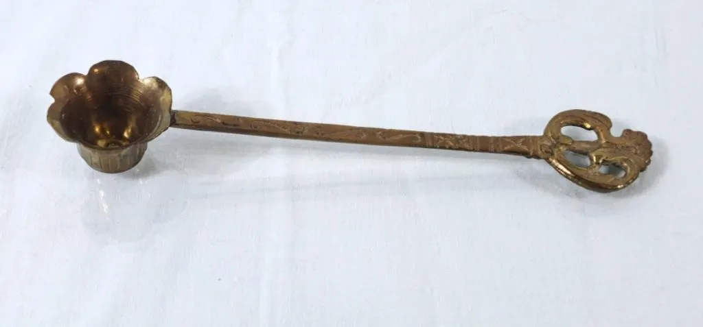 Vintage Brass Hindu Ritual Spoon