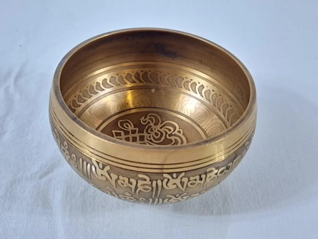 Beautiful Brass Tibetan Singing Bowl